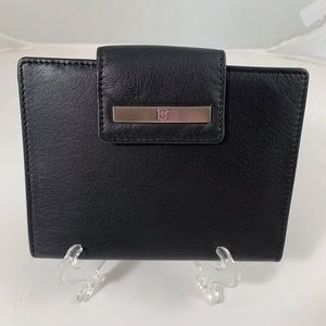 `Victorinox Slim Black Leather Passport Wallet NEW